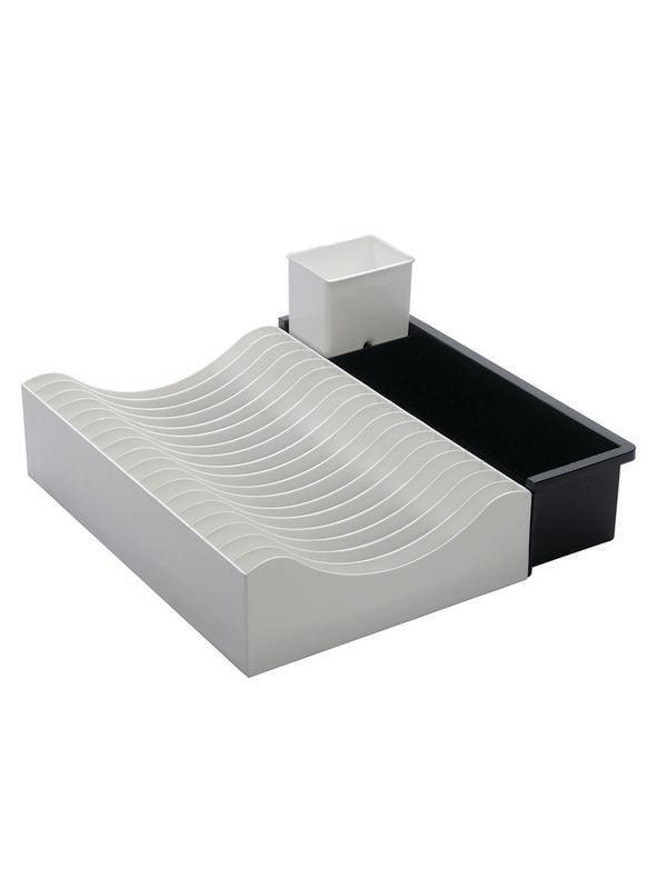 JVS Waves Extendable Dish Drainer -Black | Kitchen Storage