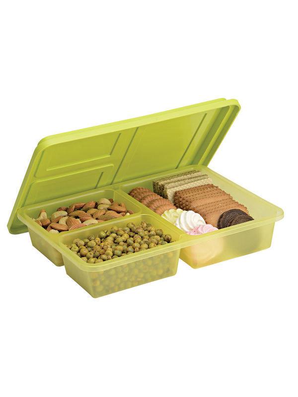 JVS Utility Box Clear Green set of 2 | Kitchen Storage