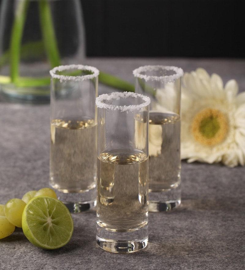 Bohemia Crystal Barline Shot Glass Set, 50 ML, Set of 6 pcs | Shot Glass