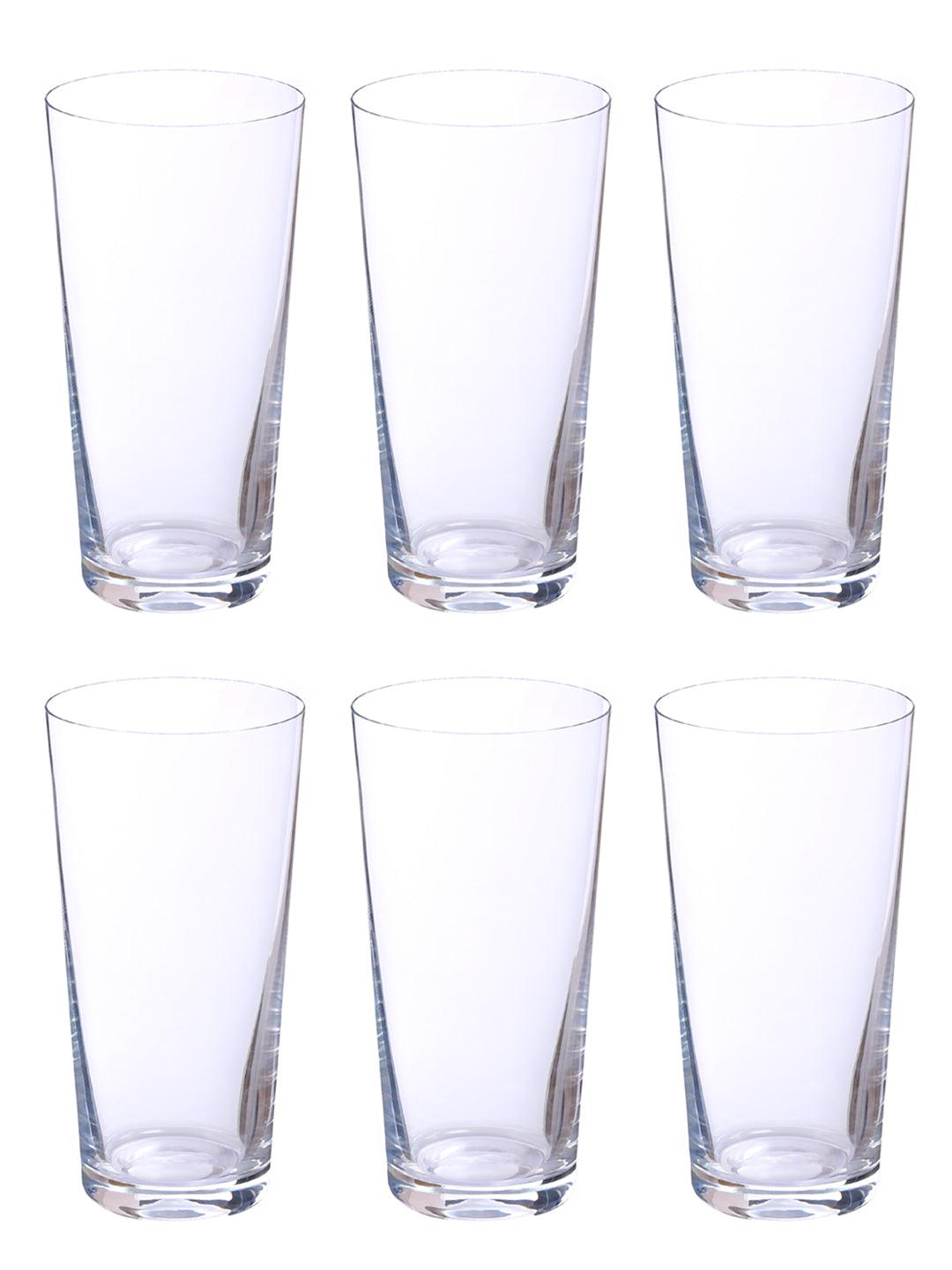 Bohemia Crystal Jive Cocktail & Juice Drinking Glass Set, 480 ML, Set of 6pcs, | Water & Juice Glass