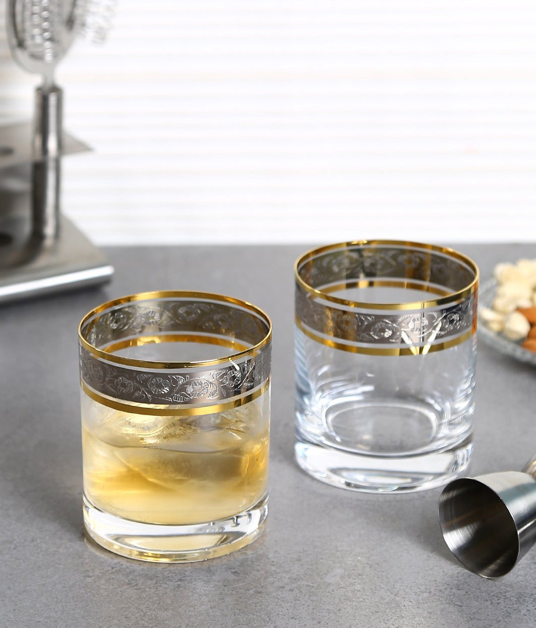 Elegant whiskey glass enhancing aromatic profiles of fine spirits