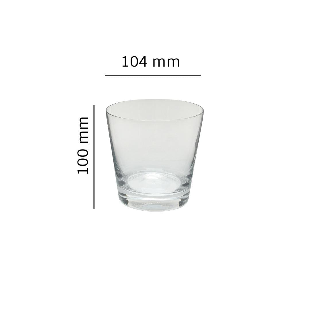 Dimensions of a Sophisticated whiskey glasses ideal for modern home bars