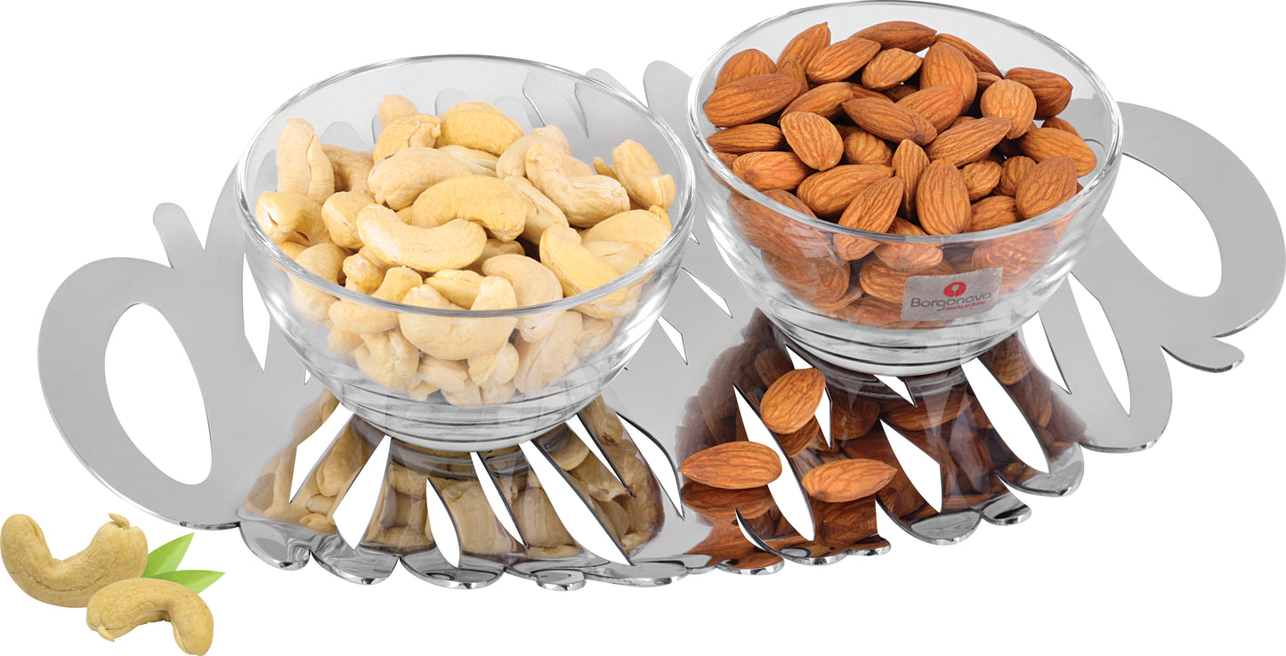Impressive Oval Stainless Steel Serving Tray
