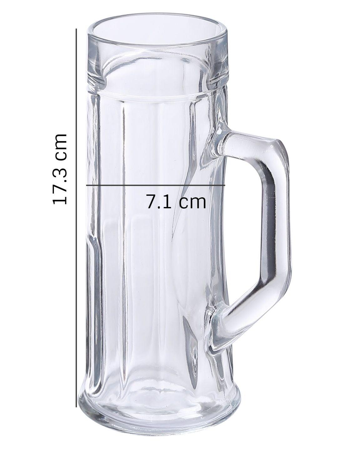 Oberglas Premium Ribbed Beer Mug 330 ML Set of 2pcs | Beer Mug