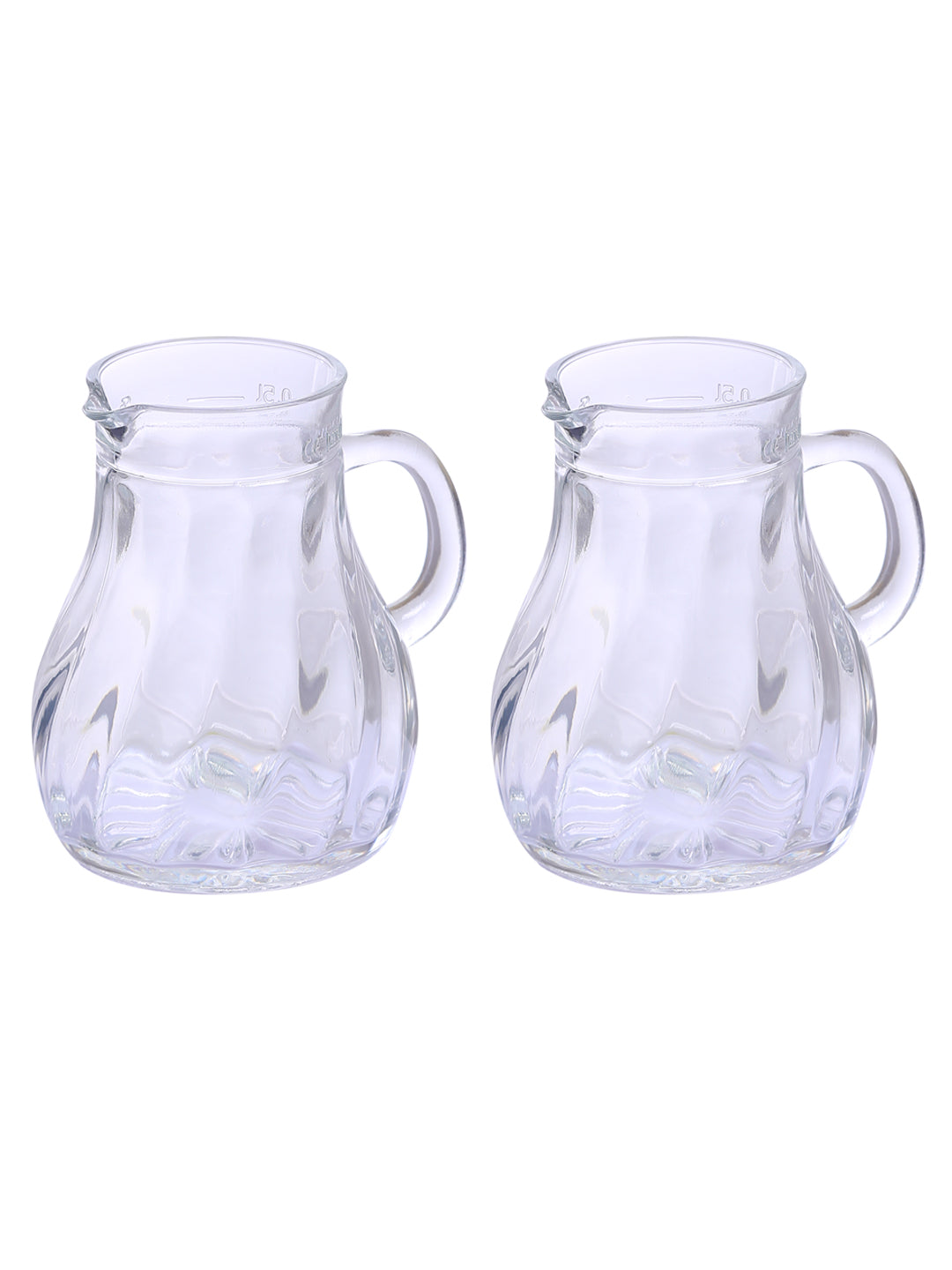 Crystal Salzburg Glass Jug Set - Set of 2