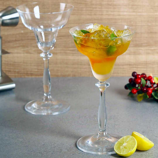 Close-up of Martini Glass detailing craftsmanship.