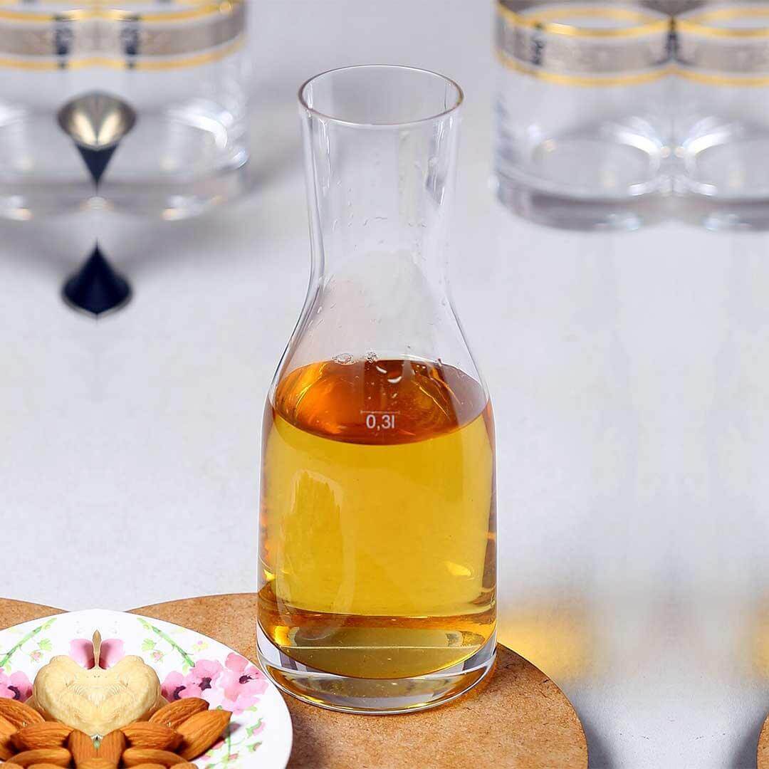 Bohemia Crystal Bar Decanter Set, 300ml, Set of 1pcs, Transparent, Non Lead Crystal Glass | Decanter