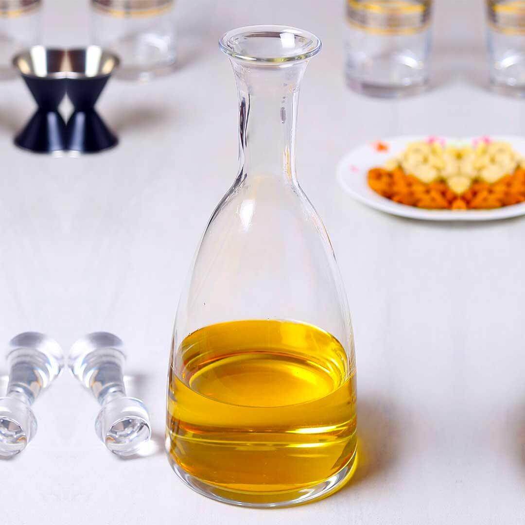 Bohemia Crystal Bar Decanter Set, 1000ml, Set of 1pcs, Transparent, Non Lead Crystal Glass | Decanter