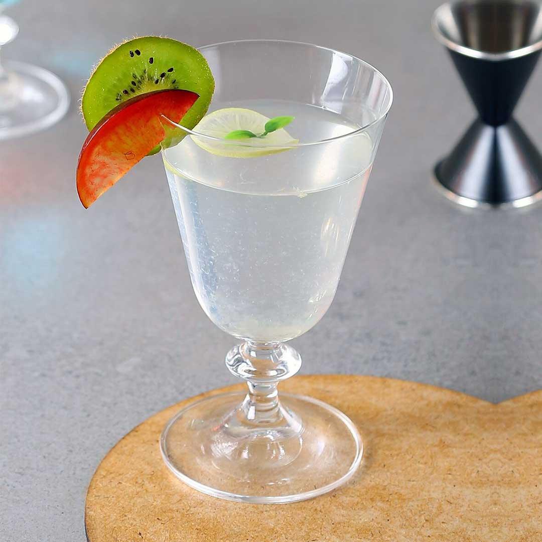 Bohemia Crystal bella Martini Glass Set, 260ml, Set of 6pcs, Transparent, Non Lead Crystal Glass | Martini Glass