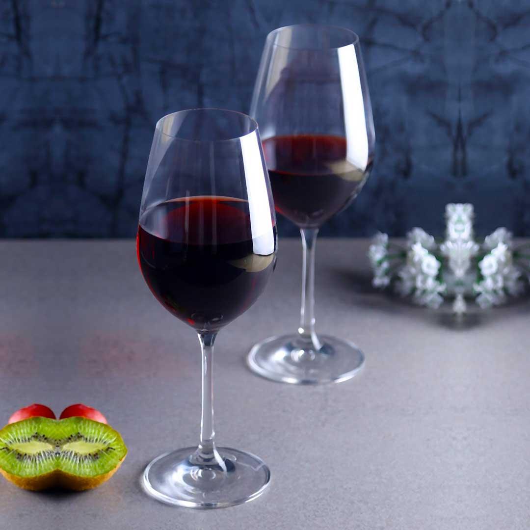 Premium lead-free crystal Bordeaux wine glass