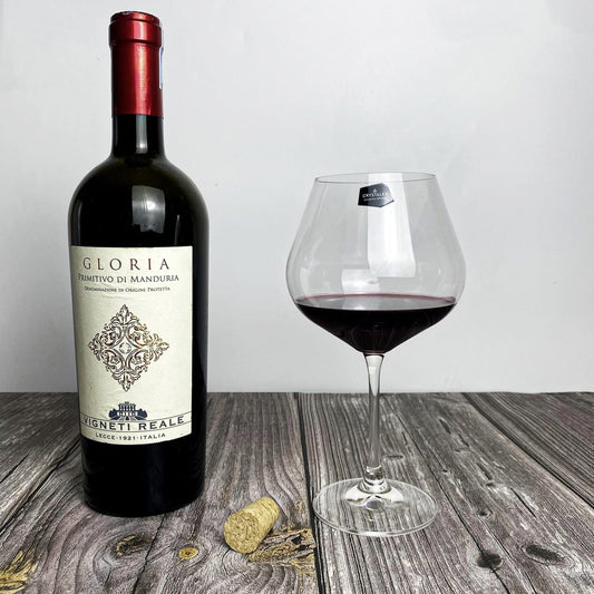 High-quality lead-free crystal Pinot Noir wine glass