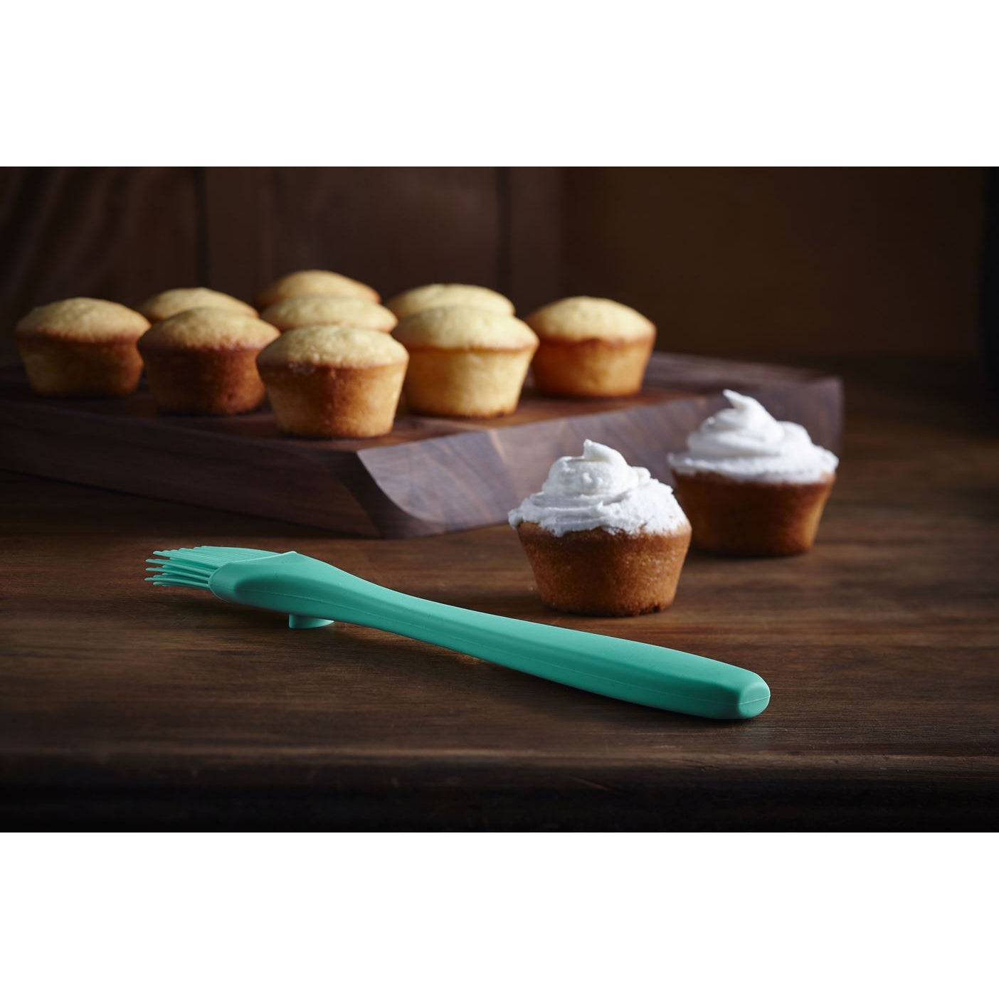 Trudeau Silicone Pastry Brush, Green | Bakeware