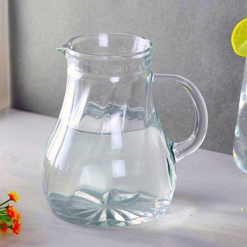 Oberglas Salzburg Carafe/Pitcher/Water/Juice/Cocktail/Whiskey/Milk Glass Jug, 1 Litre (1000ml), Transparent | Jug