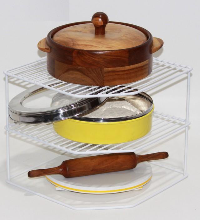 JVS Corner Plate Rack White | Kitchen Racks & Holders