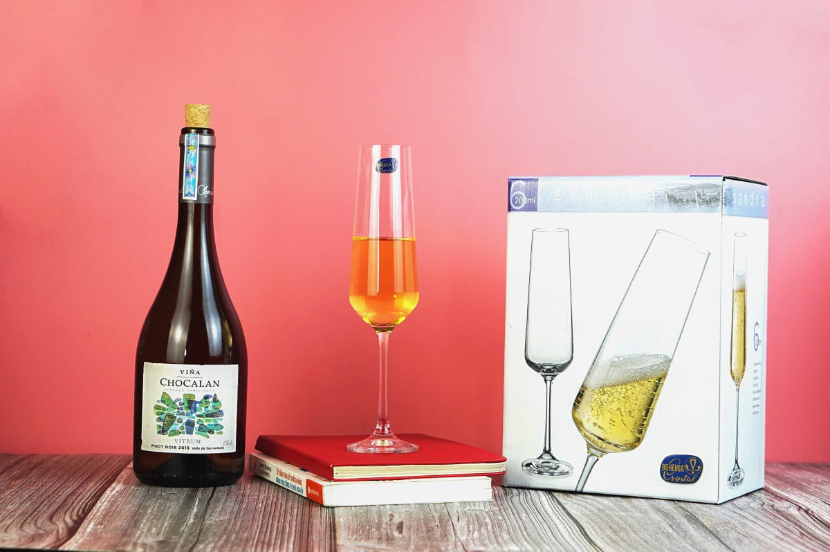 Elegant stemware for champagne enthusiasts