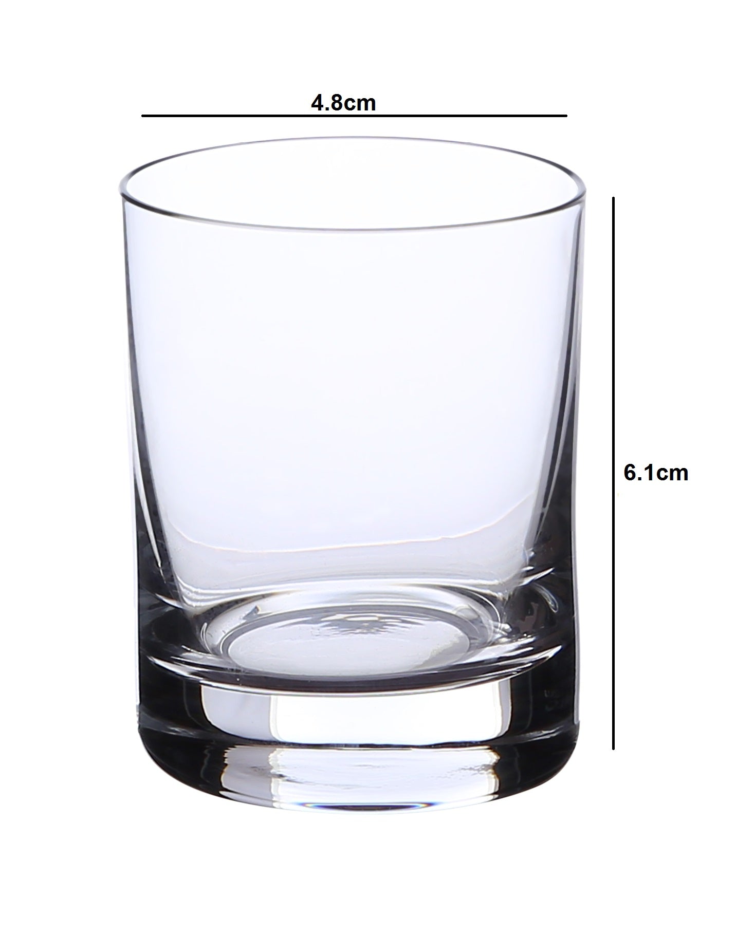 Bohemia Crystal Barline Shot Glass Set, 60 ML, Set of 6