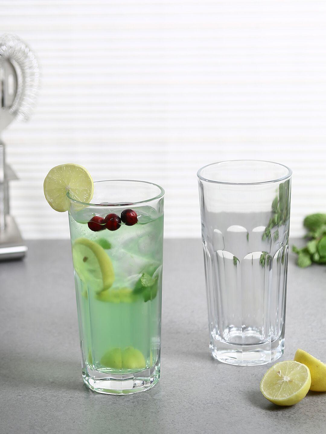 Set of highball glasses with elegant design