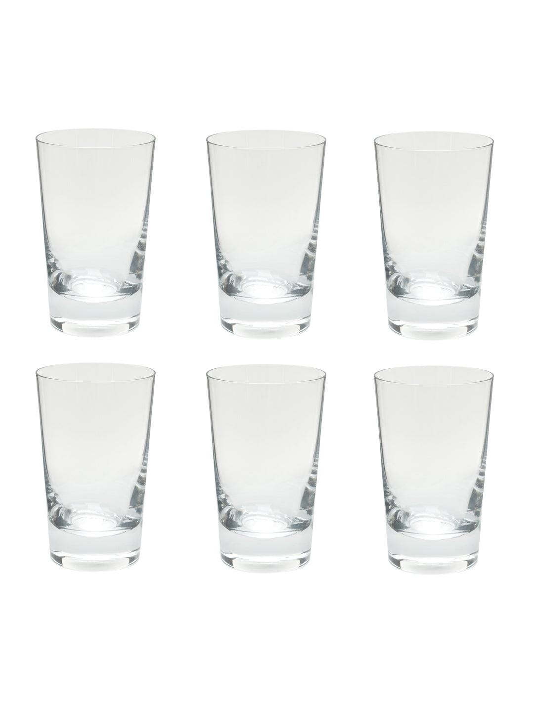 Bohemia Crystal Jive Transparent, Non Lead Crystal Water and Juice Glass, 250ml, Set of 6 Pieces | Juice & Water glass