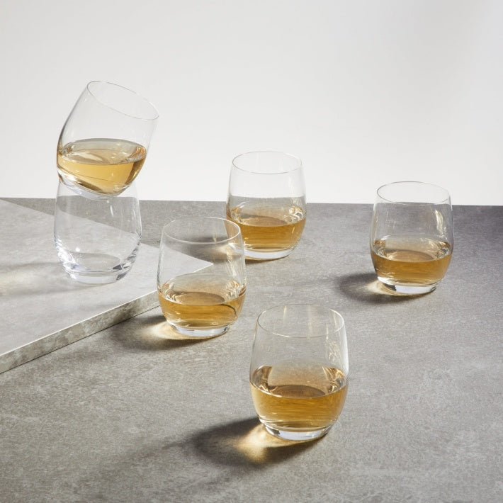 Elegant whiskey glass enhancing full spectrum of whiskey aromas