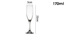 Load image into Gallery viewer, Smartserve Crystal Premium Champagne Flute Glass Set, 170ml, Set of 6