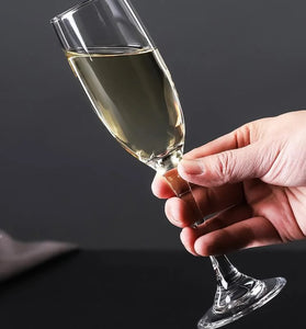 Smartserve Crystal Premium Champagne Flute Glass Set, 170ml, Set of 6
