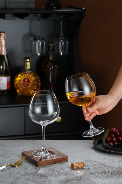 SmartServe Large Gin Goblets Set of 6 – 680ml Balloon Glasses for Gin and Tonic, Cocktails, Wine – Lead-Free, Premium Barware for Home, Parties, and Entertaining