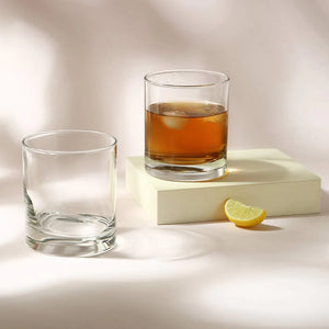 Uniglass Classico Heavy Base Whiskey Glass Set (280ml, Transparent)