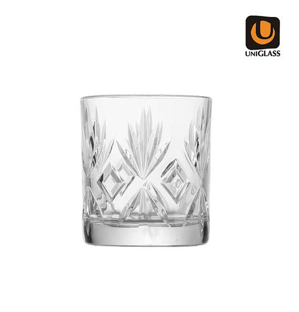 Crystal Whiskey Glass set against a luxurious background, emphasizing its opulence.