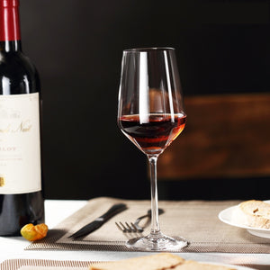 Smartserve Crystal Red Wine Glass Set of 6, 450ml, Gift Set