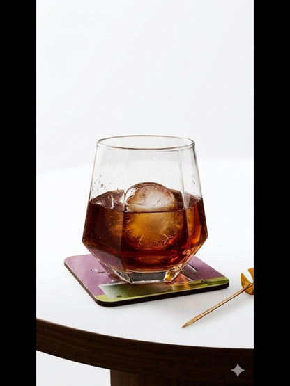 SmartServe  Hexagon Whiskey Glass  300ml set of 6 pcs