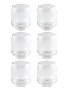 Smartserve Crystal Whiskey Glass Set, 350ml, Set of 6
