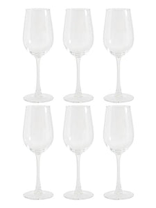 Smartserve Premium Crystal Wine Glass Set, 330ml, Set of 6