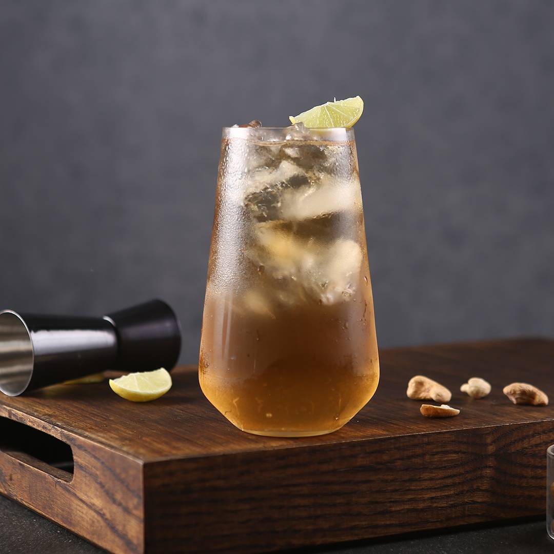 Bohemia Crystal Sandra Tall Cocktail Glasses 440 ml – Set of 6 | Lead-Free Czech Crystal Tumblers | Elegant Glassware for Cocktails, Whiskey, Bourbon, Scotch & Mixed Drinks | Dishwasher Safe