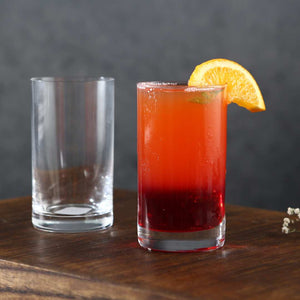 Smartserve Tall Barline Water/Juice/Cocktail/Mocktail Glass Set (275ml, Transparent) Set of 6