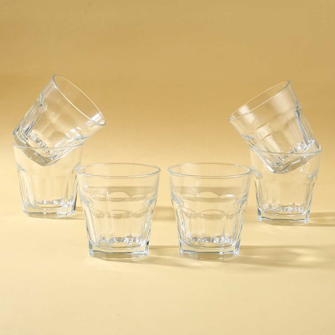 Moroccan Imported Whiskey Glass Set beautifully presented against a rustic backdrop.