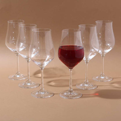 Sophisticated tulip wine glass perfect for formal gatherings