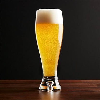 Smartserve Transparent Beer Pilsner 580ml Set of 6 Glasses Big Tall Beer Glasses, Pilsner, Juice, Mocktail Glasses, for Drinking Water, Beer, Soda, Fresh Juice, Perfect for Home, Parties & Bar Use