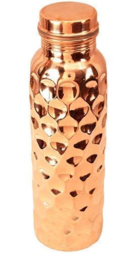 Seamless Hammered Copper Bottle - 500ml