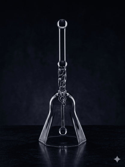 Smart Serve Designer Glass Bell for Pooja, Gifting & Home Décor
