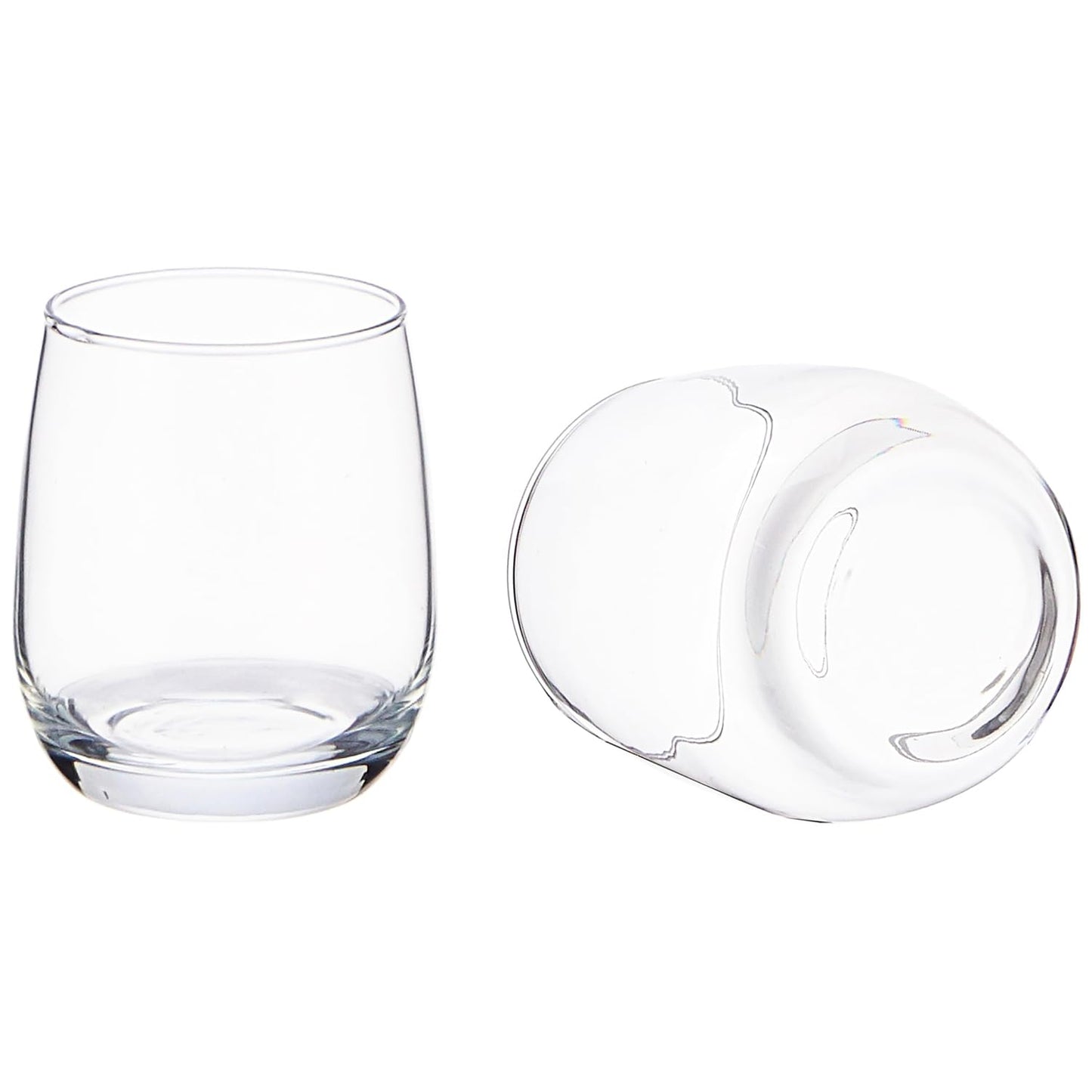 smart "serve" Oval Whiskey Glasses Set of 6 – 350ml Crystal Clear Tumblers for Whisky, Bourbon, Scotch, Cocktails & Drinks | Thick Durable Bar Glass Set for Home, Bar & Gifting