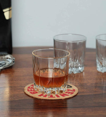 Old Fashioned Crystal Whiskey Glass on a modern table setting