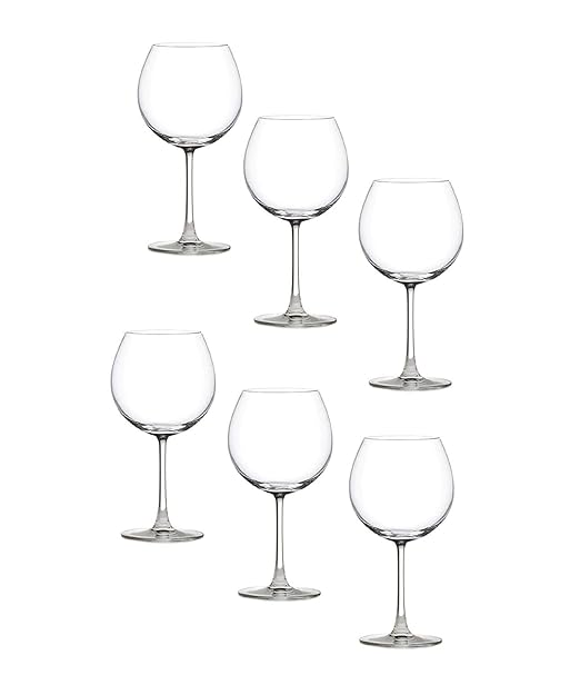 SmartServe Large Gin Goblets Set of 6 – 680ml Balloon Glasses for Gin and Tonic, Cocktails, Wine – Lead-Free, Premium Barware for Home, Parties, and Entertaining