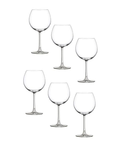 SmartServe Large Gin Goblets Set of 6 – 680ml Balloon Glasses for Gin and Tonic, Cocktails, Wine – Lead-Free, Premium Barware for Home, Parties, and Entertaining