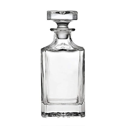 SmartServe Premium Whiskey Decanter 700ml – Lead-Free Decanter for Whisky, Scotch, Liquor, Vodka, Wine or Bourbon | Irish Cut, BPA-Free, Airtight Cap, Silicone Grip, Luxury Set of 1