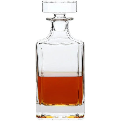 SmartServe Premium Whiskey Decanter 700ml – Lead-Free Decanter for Whisky, Scotch, Liquor, Vodka, Wine or Bourbon | Irish Cut, BPA-Free, Airtight Cap, Silicone Grip, Luxury Set of 1