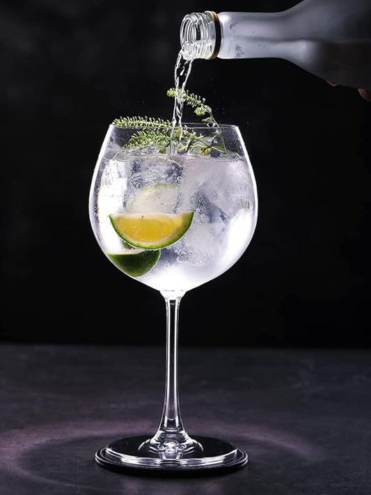 SmartServe Large Gin Goblets Set of 6 – 680ml Balloon Glasses for Gin and Tonic, Cocktails, Wine – Lead-Free, Premium Barware for Home, Parties, and Entertaining