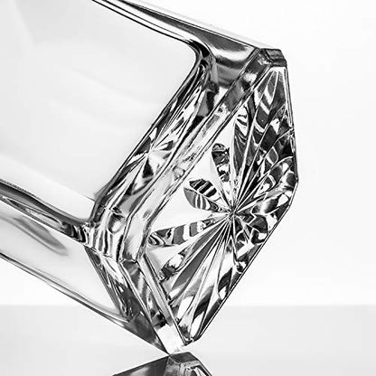 SmartServe Premium Whiskey Decanter 700ml – Lead-Free Decanter for Whisky, Scotch, Liquor, Vodka, Wine or Bourbon | Irish Cut, BPA-Free, Airtight Cap, Silicone Grip, Luxury Set of 1