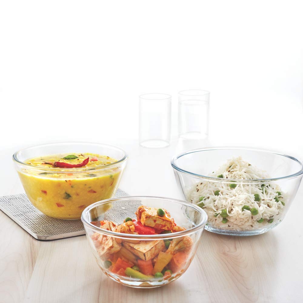 Bowl Set with ingredients for a salad.