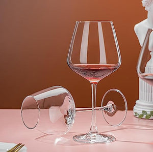 Smartserve Crystal Red Wine Glass Set of 6, 440ml, Gift Box