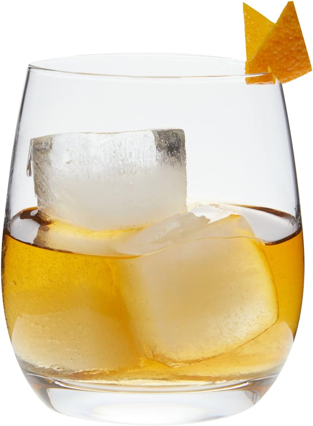 smart "serve" Oval Whiskey Glasses Set of 6 – 350ml Crystal Clear Tumblers for Whisky, Bourbon, Scotch, Cocktails & Drinks | Thick Durable Bar Glass Set for Home, Bar & Gifting